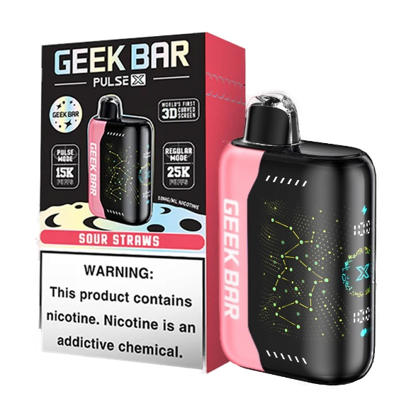 GEEK BAR PULS SOUR STRAWS 5/25K
