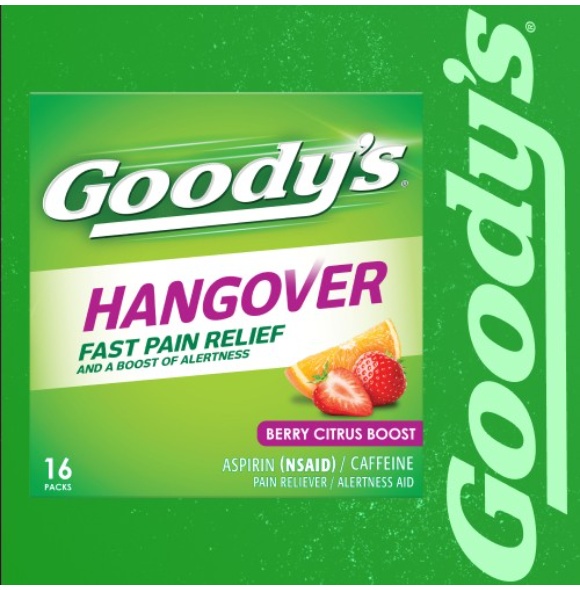 GOODY'S POWDERS HANGOVER 6/6/4-SNGL