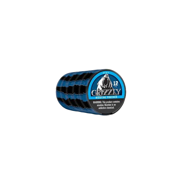 GRIZZLY MINT 12MG NICOTINE PCH