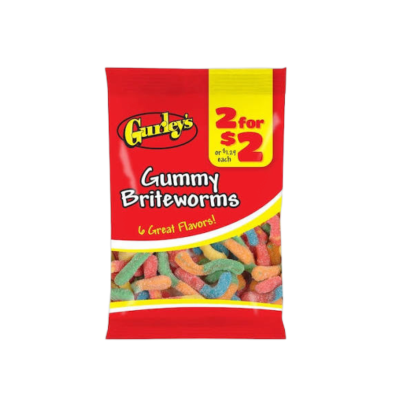 GURLEY'S GUMMI WORMS 2/$2 12 CT