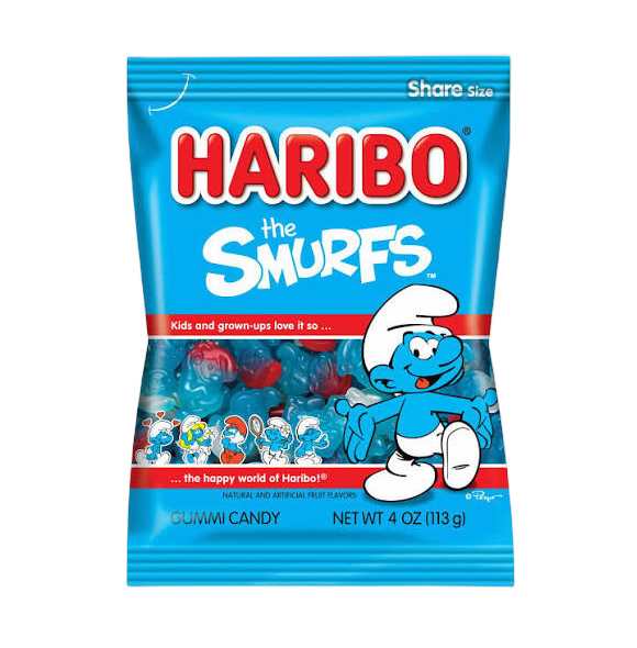 HARIBO SMURFS 4 OZ 12CT BG DISC