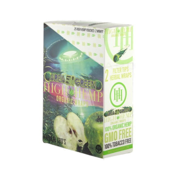 HIGH HEMP ORGANIC WRAPS 51 GREEN 25
