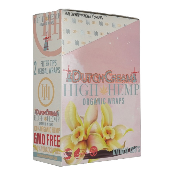HIGH HEMP ORGNC WRAPS DUTCH CREAM