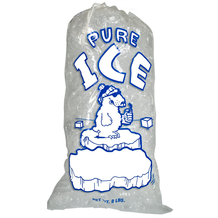 ICE BAG DRAW STRING 8 LB 500