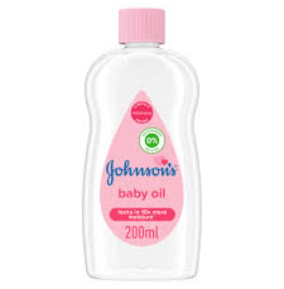 J&J BABY OIL 12/500ML 16OZ ALOE