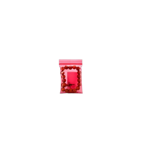 JEWELRY/ZIP LOCK BAG 15125 RED