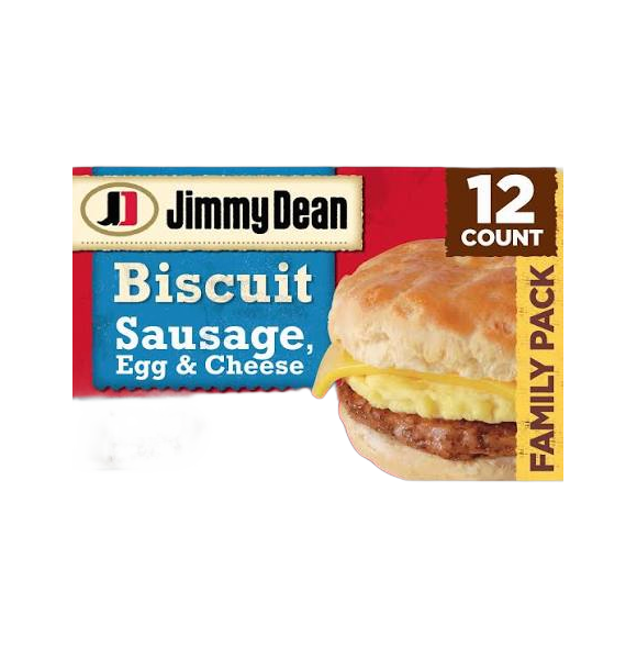 JIMMY DEAN SAUS EGG & CHSE BIS 12CT