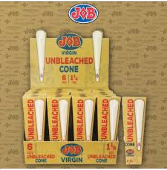 JOB VIRGIN CONE UNBL 1 1/4 32/6PK