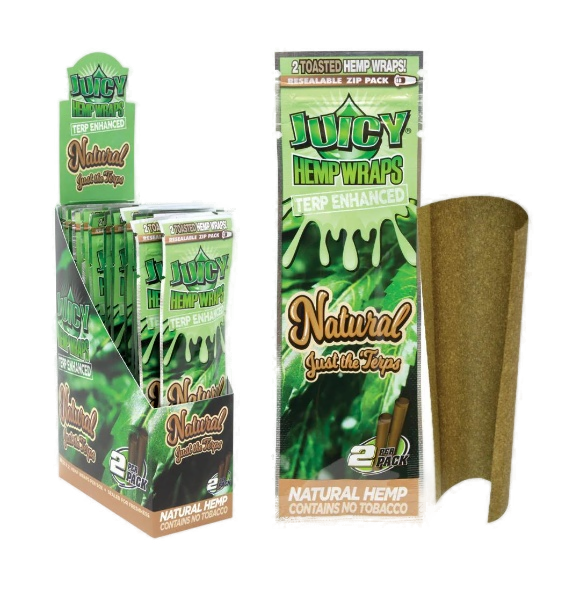 JUICY HEMP WRAPS NATURAL 2/25CT