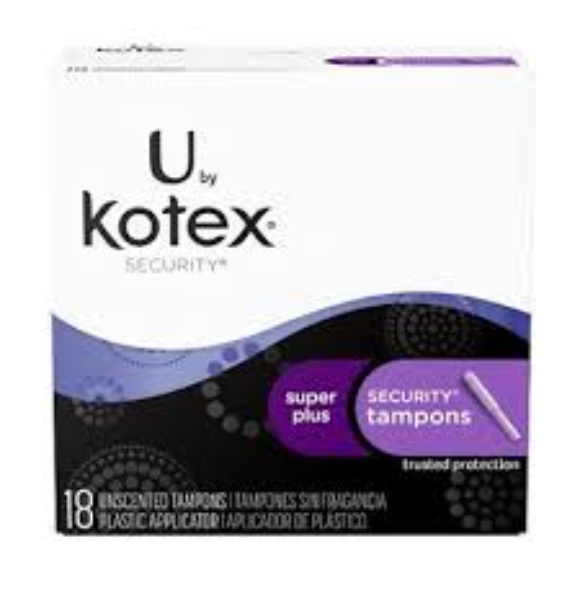 KOTEX SECURITY SUPER TAMPONS 18'S