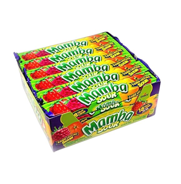 MAMBA SOUR ASST 24CT 2.65 OZ
