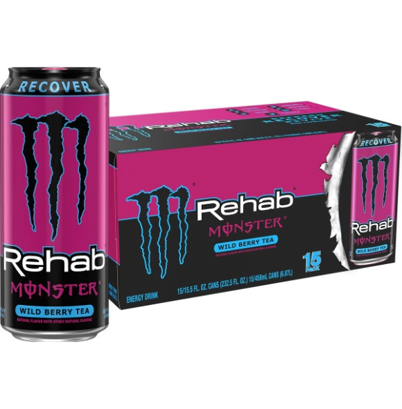 MONSTER REHAB WILDBERRY 16OZ/24CT