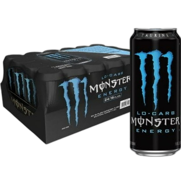 MONSTER BLUE LO CARB 24/16OZ