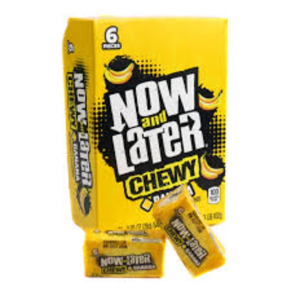 N&L BANANA CHEWY 24CT 6PC