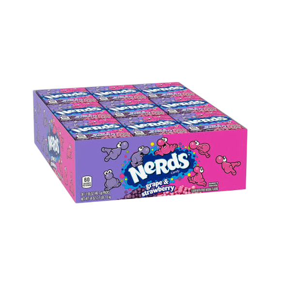 NERDS STRAW N GRAPE 36 *