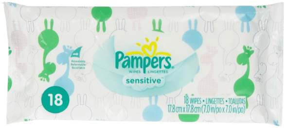 PAMPER BABY WIPES 18 CT