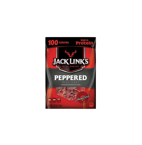 PEPPERED JERKY 1.25 OZ BAG 10CT