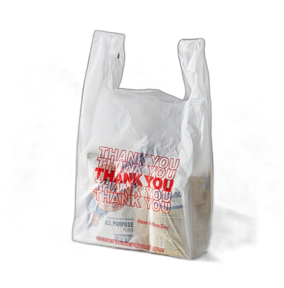 PLASTIC BAG LG WHITE 1/6 1000CT TY