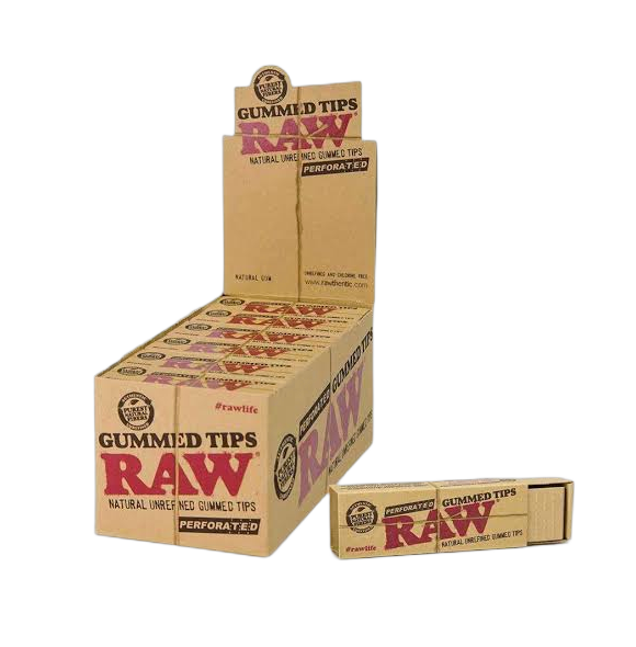 RAW AUTHENTIC GUM PERFORAT TIP 24CT