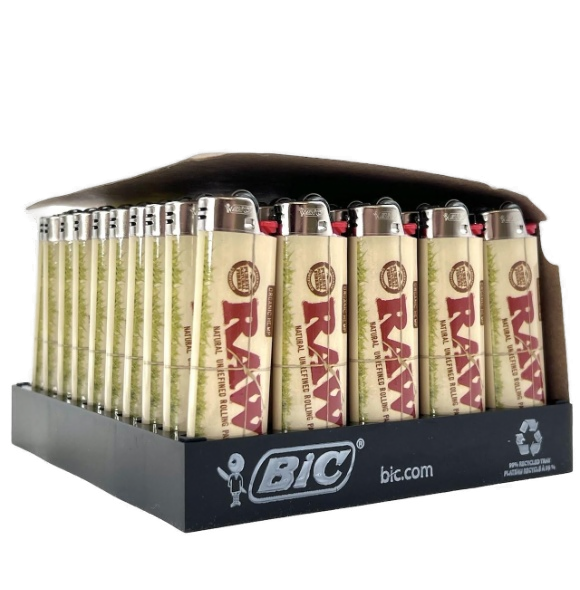 RAW ORGANIC BIC LIGHTERS REG 50CT