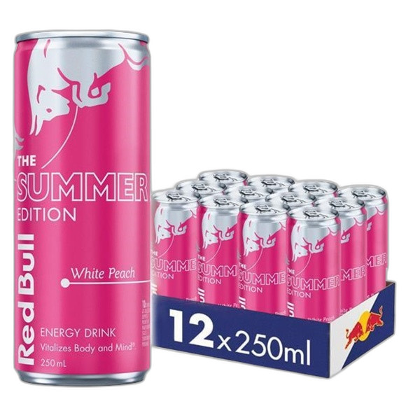 RED BULL WHITE PEACH SUMM 24/12OZ