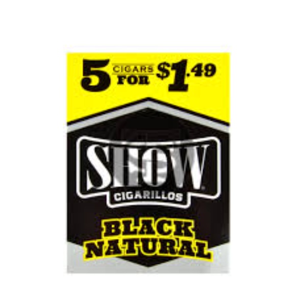 SHOW  CIGL BLACK NATURAL 15/5/$1
