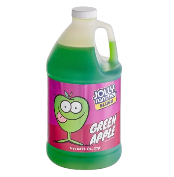 SLUSHIES SR GREEN APPL1/2 GAL. 6 CT