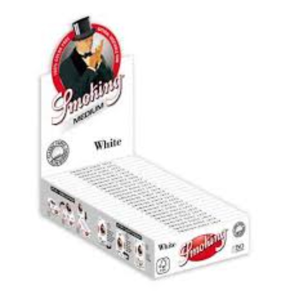 SMOKING WHITE PAPERS 1/1/4 25CT