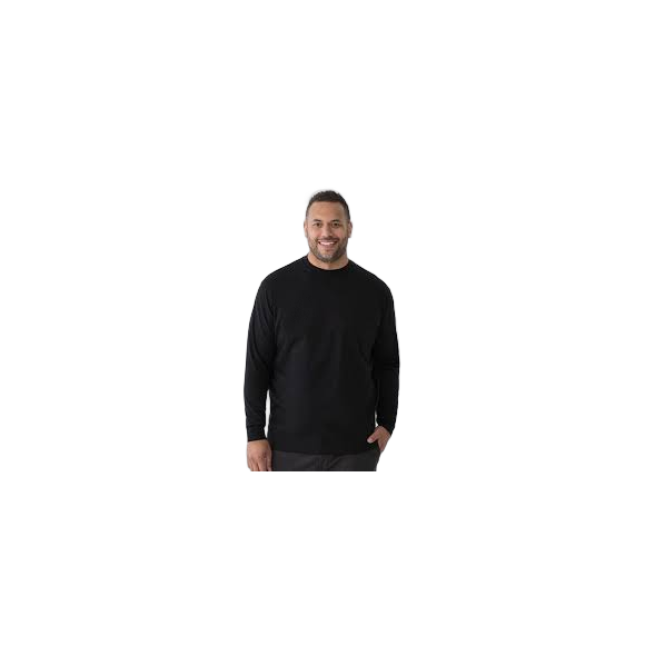 S/W SHIRT BLACK LARGE 8/6PK