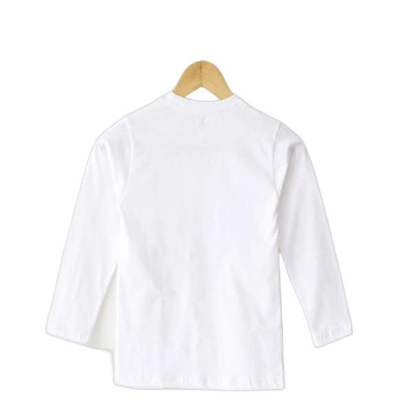 S/W SHIRT LNG SLEV 1XL WHT 8/6PK