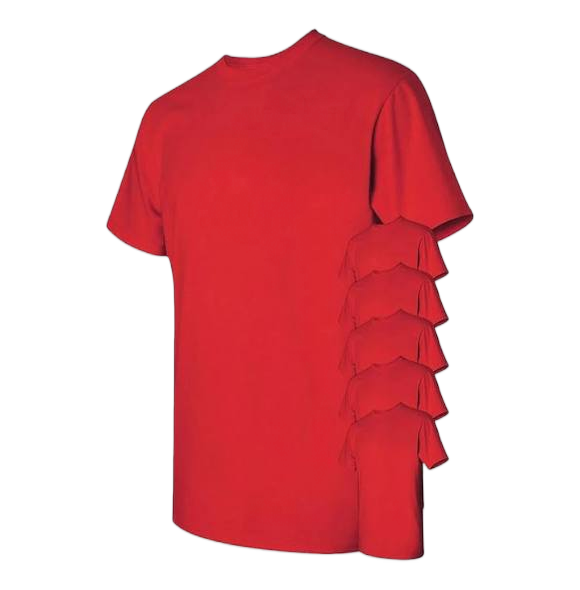 S/W SHIRT RED 5XL 8/6PK