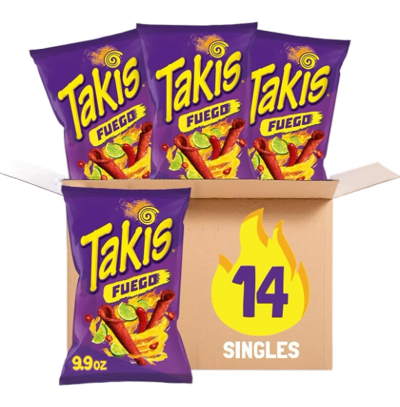TAKIS B FUEGO CHIPS 14/9 OZ