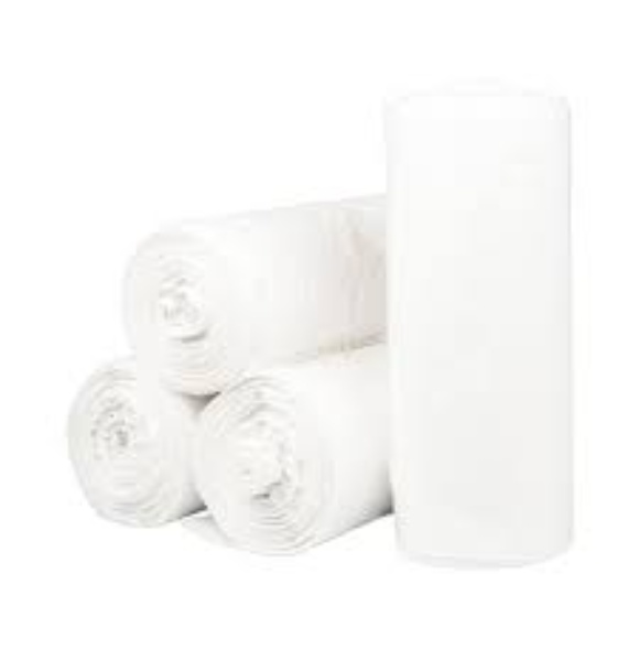 TRASH BAG WHITE 30X36 .8WT 200CT