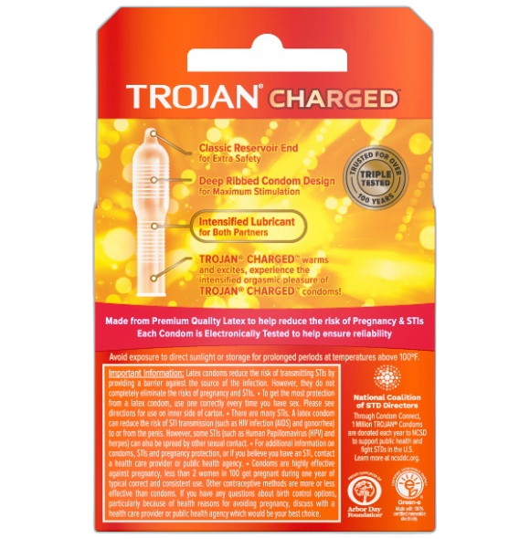 TROJAN CHARGED 6/3PK (208)