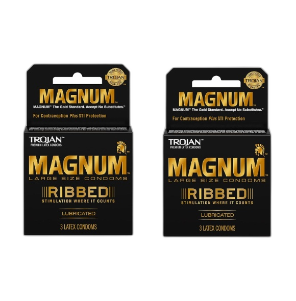 TROJAN MAGNUM RIBBED 6/3PK(056)