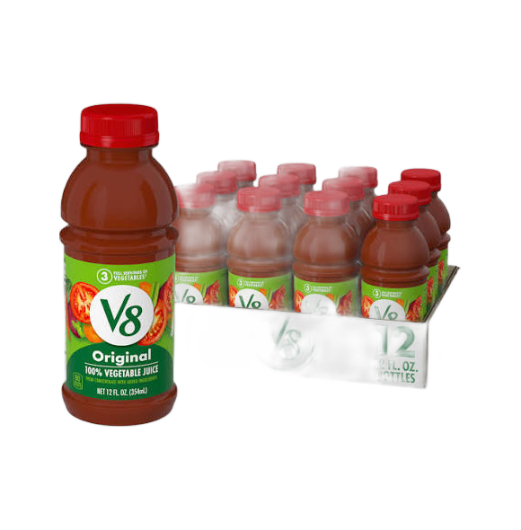 V-8  ORIG VEG REG BOTTLE 12/12 OZ