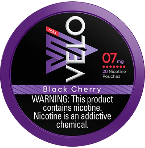 VELO BLK CHERRY 7MG NICOTINE PCH
