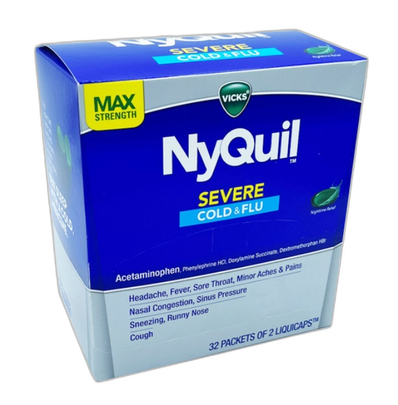 VICKS NYQUIL LIQUICAPS C&F 32/2CT