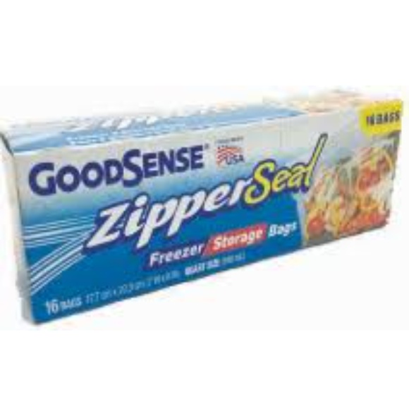 ZIPPER GOODSENSE GAL FRZER/BAG12CT