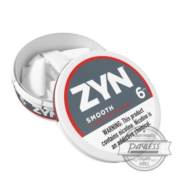 ZYN SMOOTH  6MG $1 OFFCAN PCHS 5CN