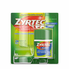 ZYRTEC ALLERGY 24 HR 70 CT  BT