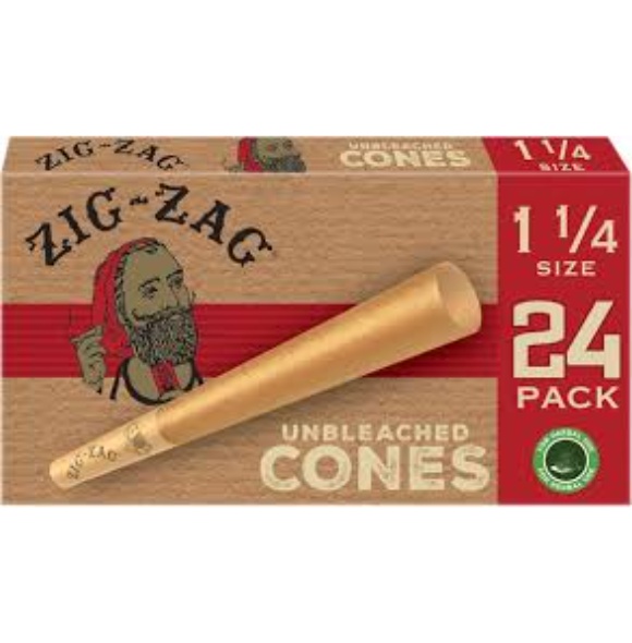 Z/Z UNBLEACHED PAP CONE 1.25 24/6PK