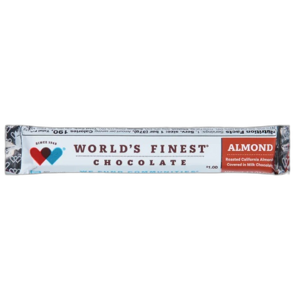 WORLD FINEST CHOC ALMOND 20/PP3.00