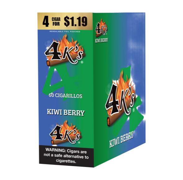 4 KINGS CIGR KIWI BERRY 15/4/$1.29
