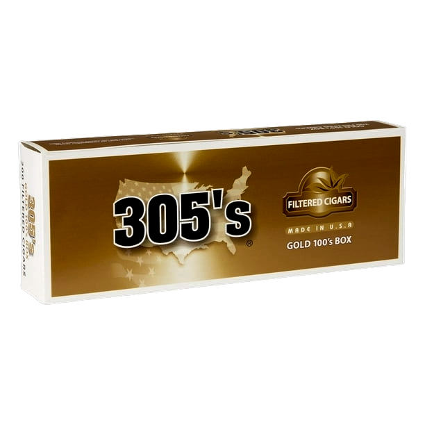 305 S FILTER CIGAR GOLD 100 BOX