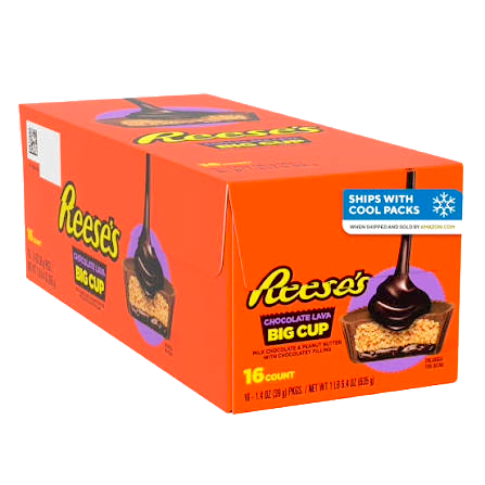 REESE BIG CUP CHOC LAVA KS 16 CT