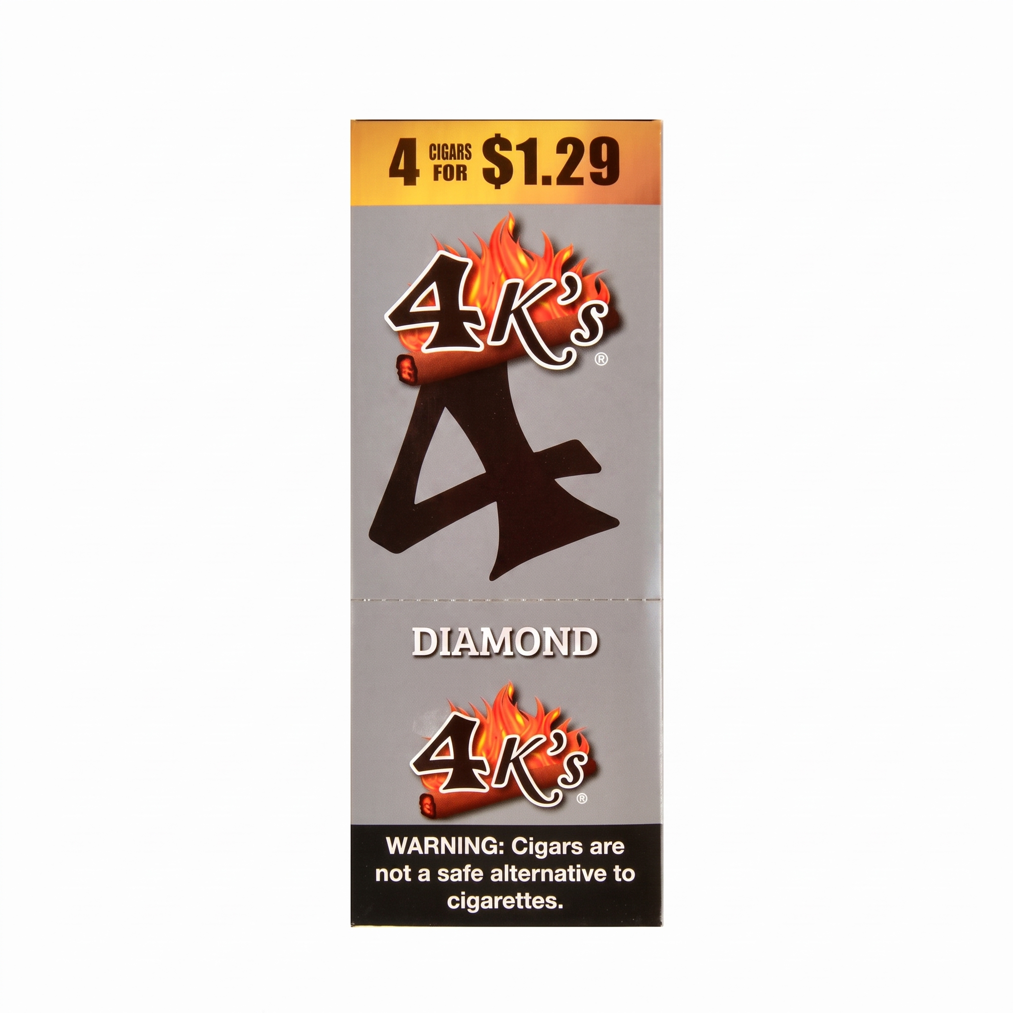 4 KINGS CIGR BLK DIAMOND 15/4/$1.29
