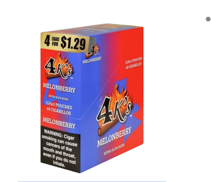 4 KINGS CIGR BLU RAZBRY 15/4/$1.29