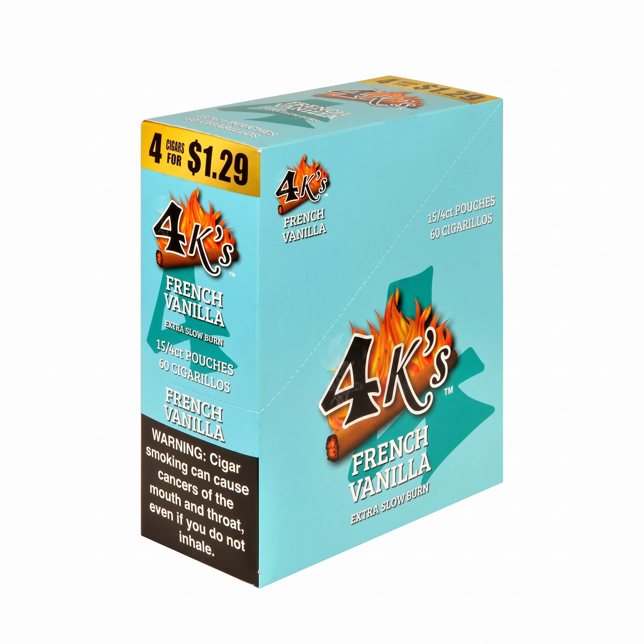 4 KINGS CIGR FRCH VANLLA 15/4/$1.29