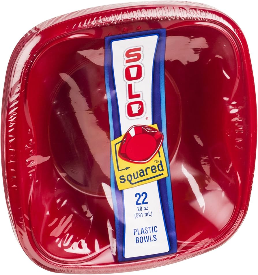 BOWL SOLO SQUARE 20 OZ 22 CT
